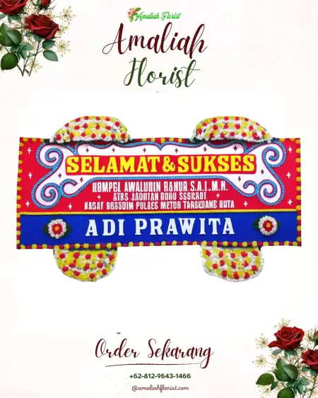Papan Bunga Ucapan Selamat Warureja
